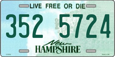 NH license plate 3525724