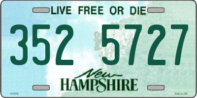 NH license plate 3525727