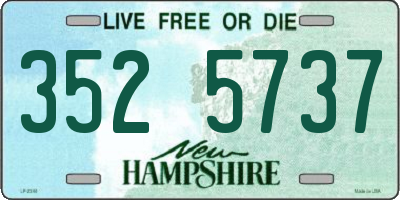 NH license plate 3525737