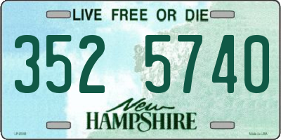 NH license plate 3525740