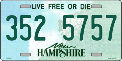 NH license plate 3525757