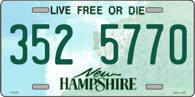 NH license plate 3525770