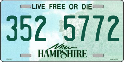 NH license plate 3525772