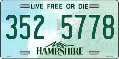 NH license plate 3525778