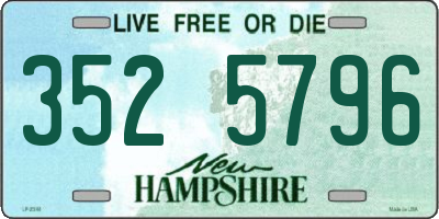 NH license plate 3525796