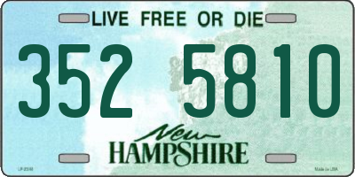 NH license plate 3525810