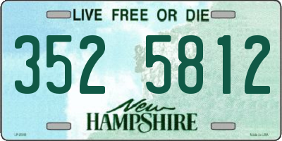 NH license plate 3525812