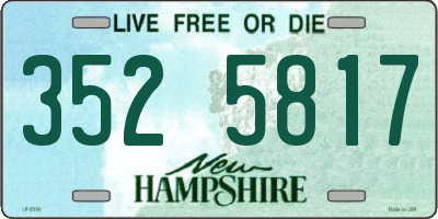 NH license plate 3525817