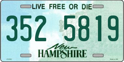 NH license plate 3525819