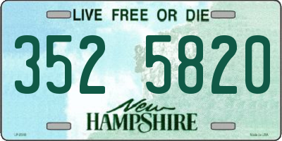 NH license plate 3525820