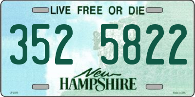 NH license plate 3525822