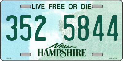NH license plate 3525844
