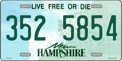 NH license plate 3525854