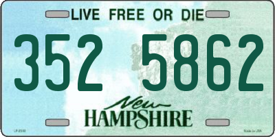 NH license plate 3525862