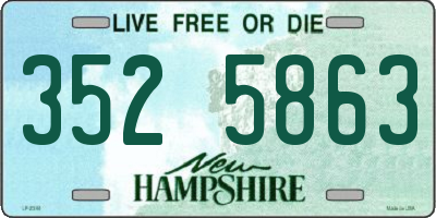 NH license plate 3525863