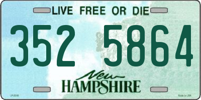NH license plate 3525864