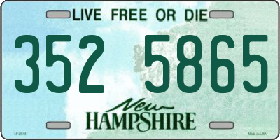 NH license plate 3525865