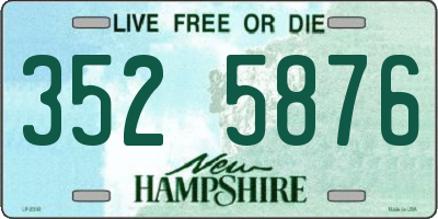 NH license plate 3525876