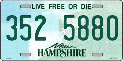 NH license plate 3525880