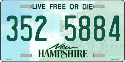 NH license plate 3525884