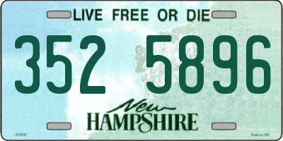 NH license plate 3525896
