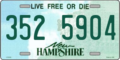 NH license plate 3525904