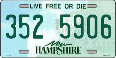 NH license plate 3525906