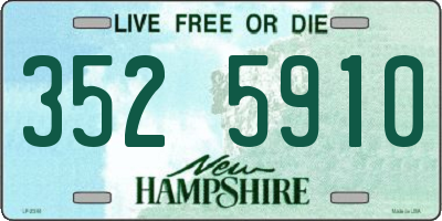 NH license plate 3525910