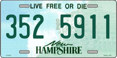 NH license plate 3525911