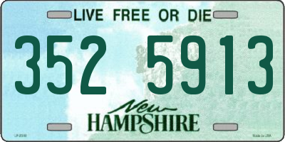 NH license plate 3525913