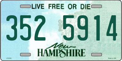 NH license plate 3525914