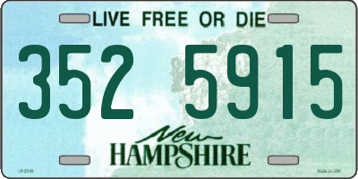 NH license plate 3525915