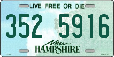 NH license plate 3525916