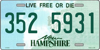 NH license plate 3525931