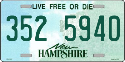 NH license plate 3525940
