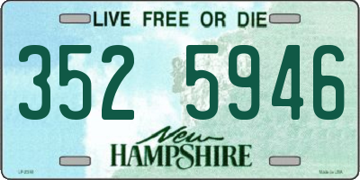 NH license plate 3525946
