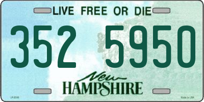 NH license plate 3525950