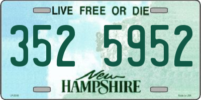 NH license plate 3525952