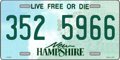 NH license plate 3525966