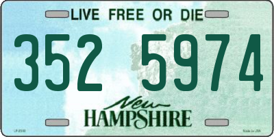 NH license plate 3525974