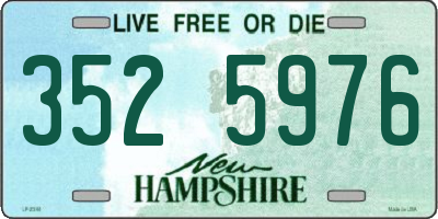 NH license plate 3525976