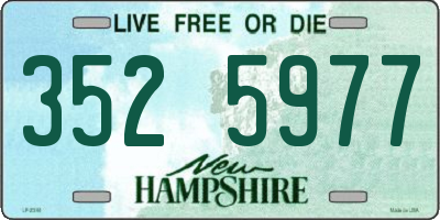 NH license plate 3525977