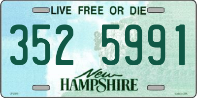 NH license plate 3525991