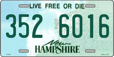 NH license plate 3526016
