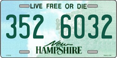 NH license plate 3526032