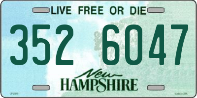 NH license plate 3526047