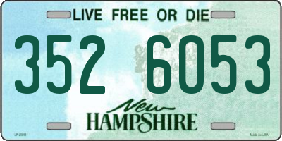 NH license plate 3526053