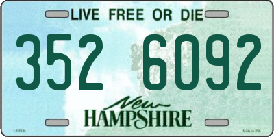 NH license plate 3526092