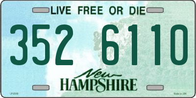 NH license plate 3526110