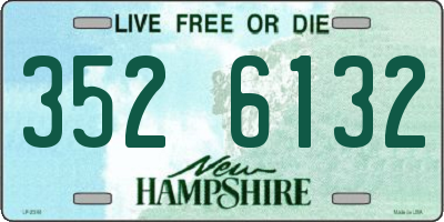 NH license plate 3526132
